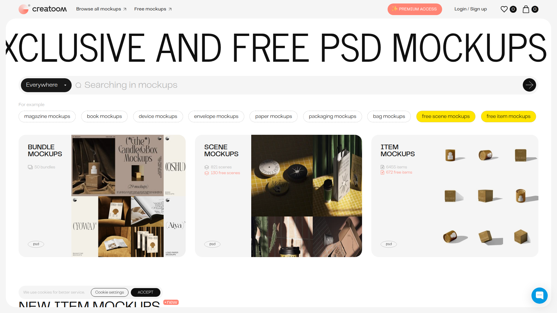 Creatoom website screenshot