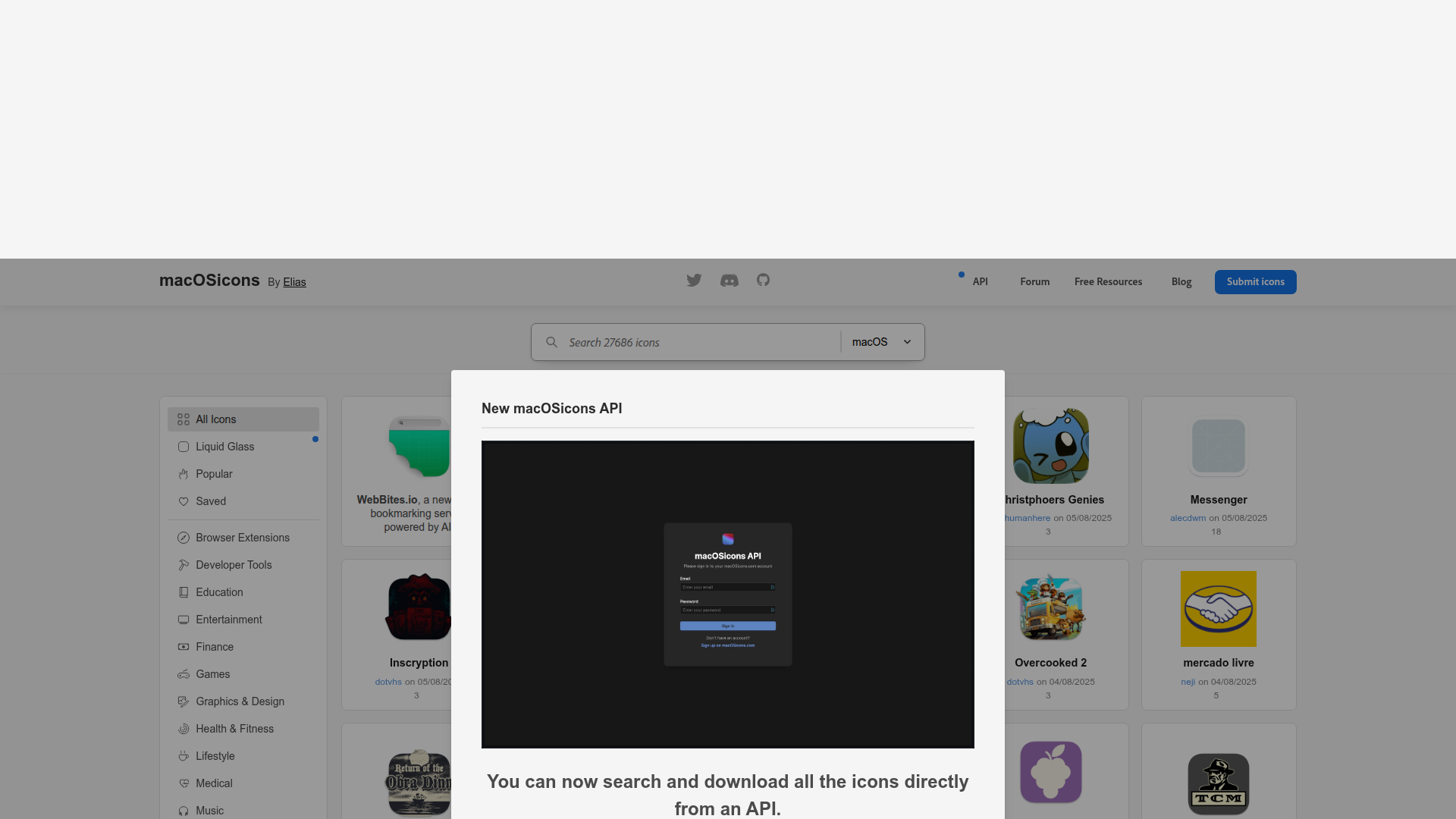 Macosicons Homepage