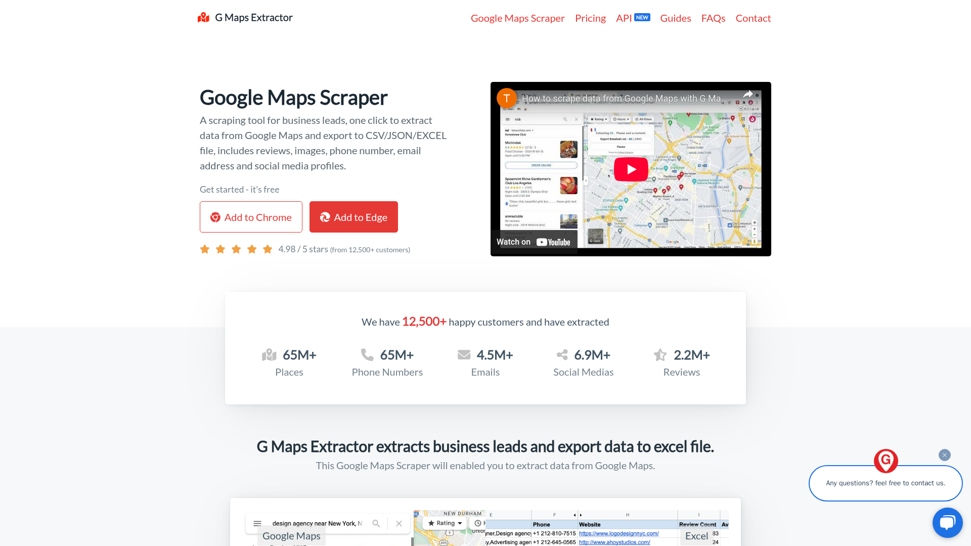 Outil d'extraction alternatif pour Google Maps