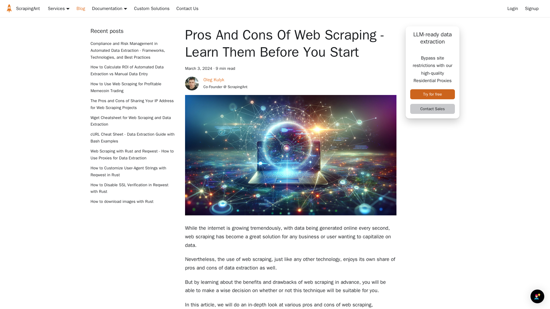 avantages du web scraping