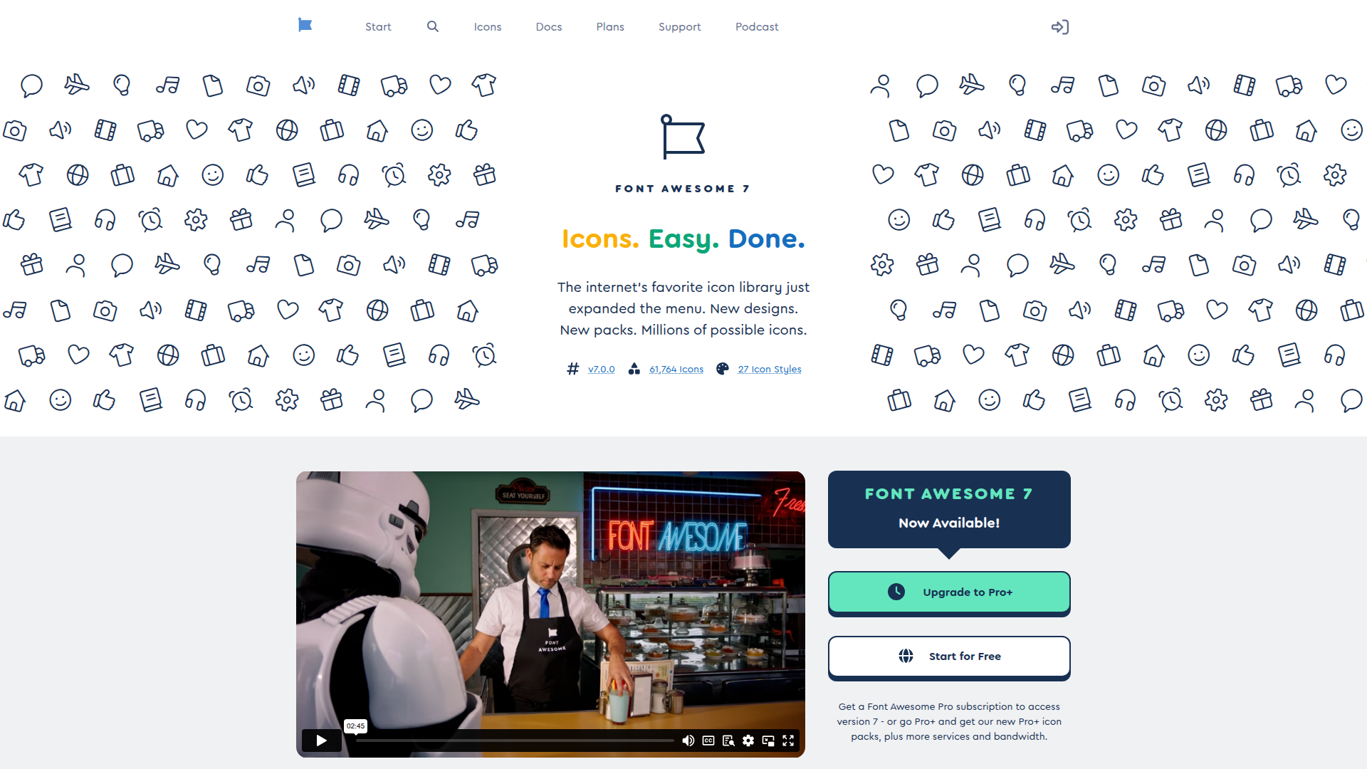 FontAwesome website screenshot
