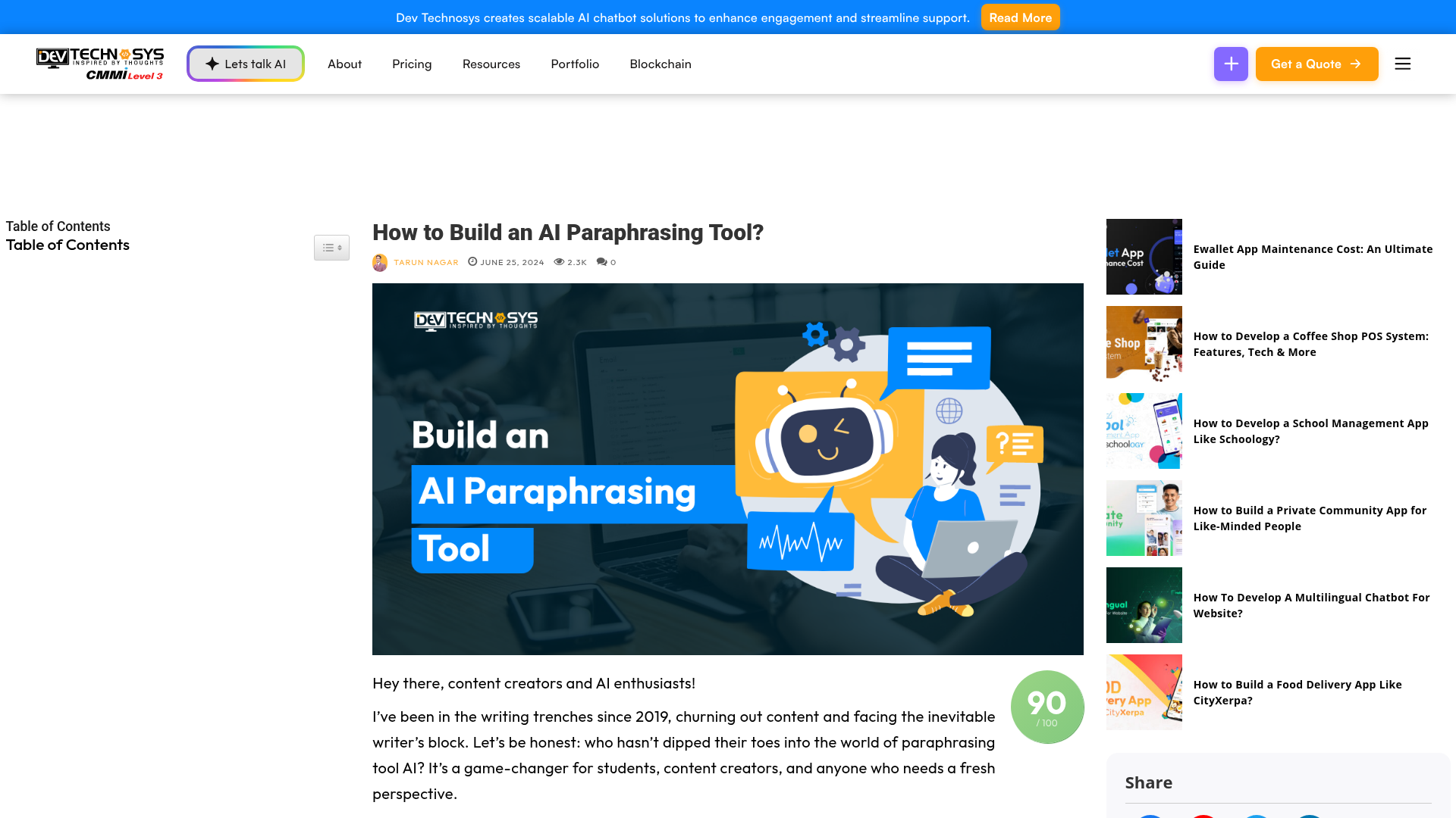 AI-powered paraphrasing tool interface showing text transformation options