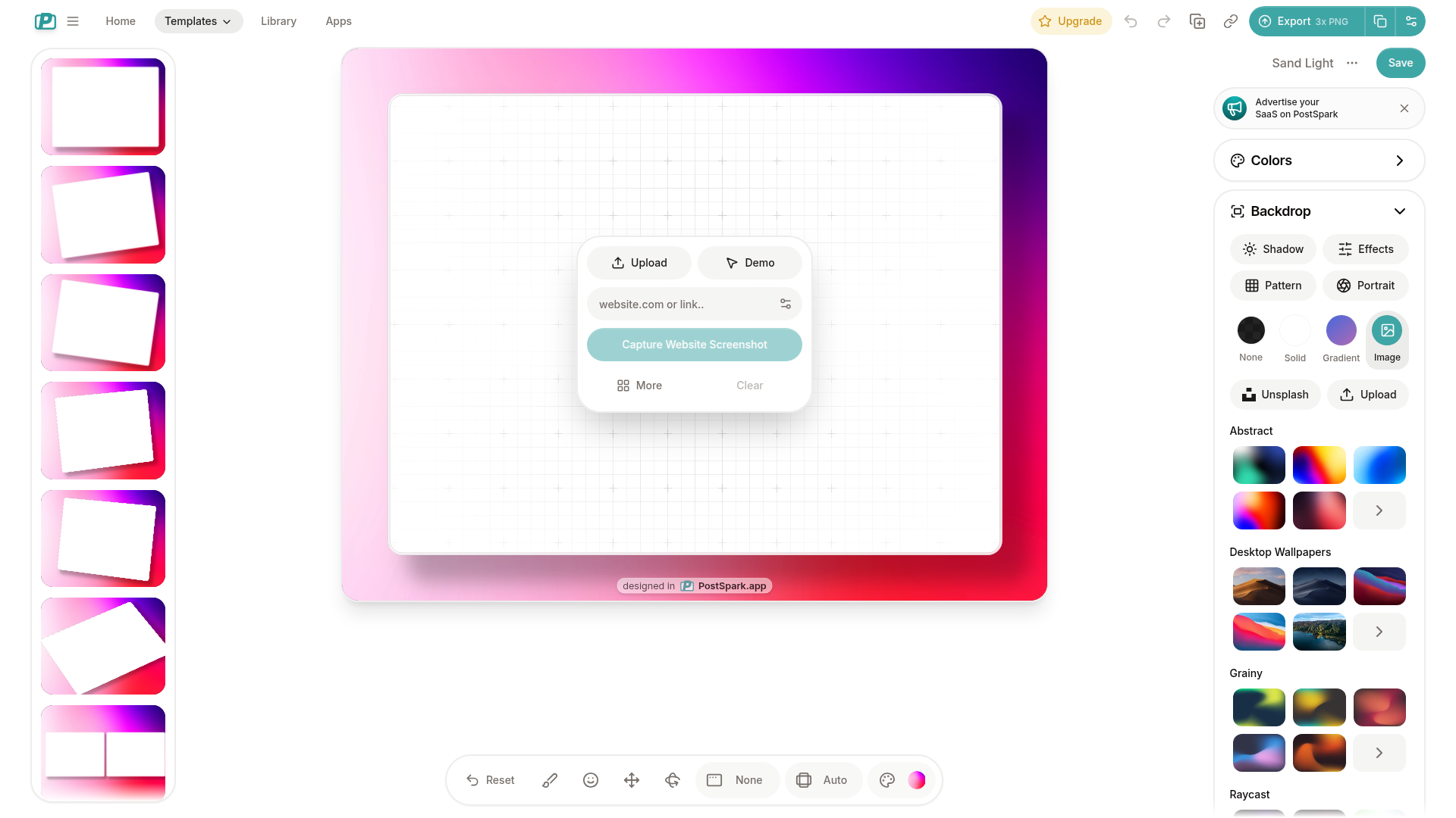 postspark website screenshot