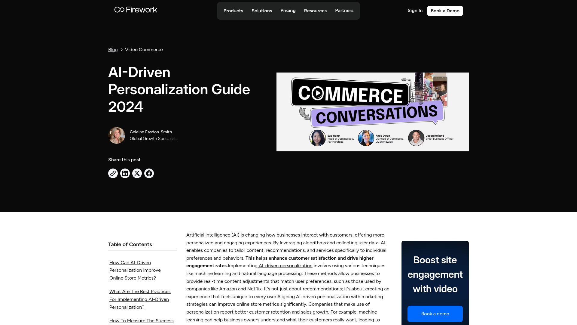 AI-driven personalization dashboard showing customer journey analytics