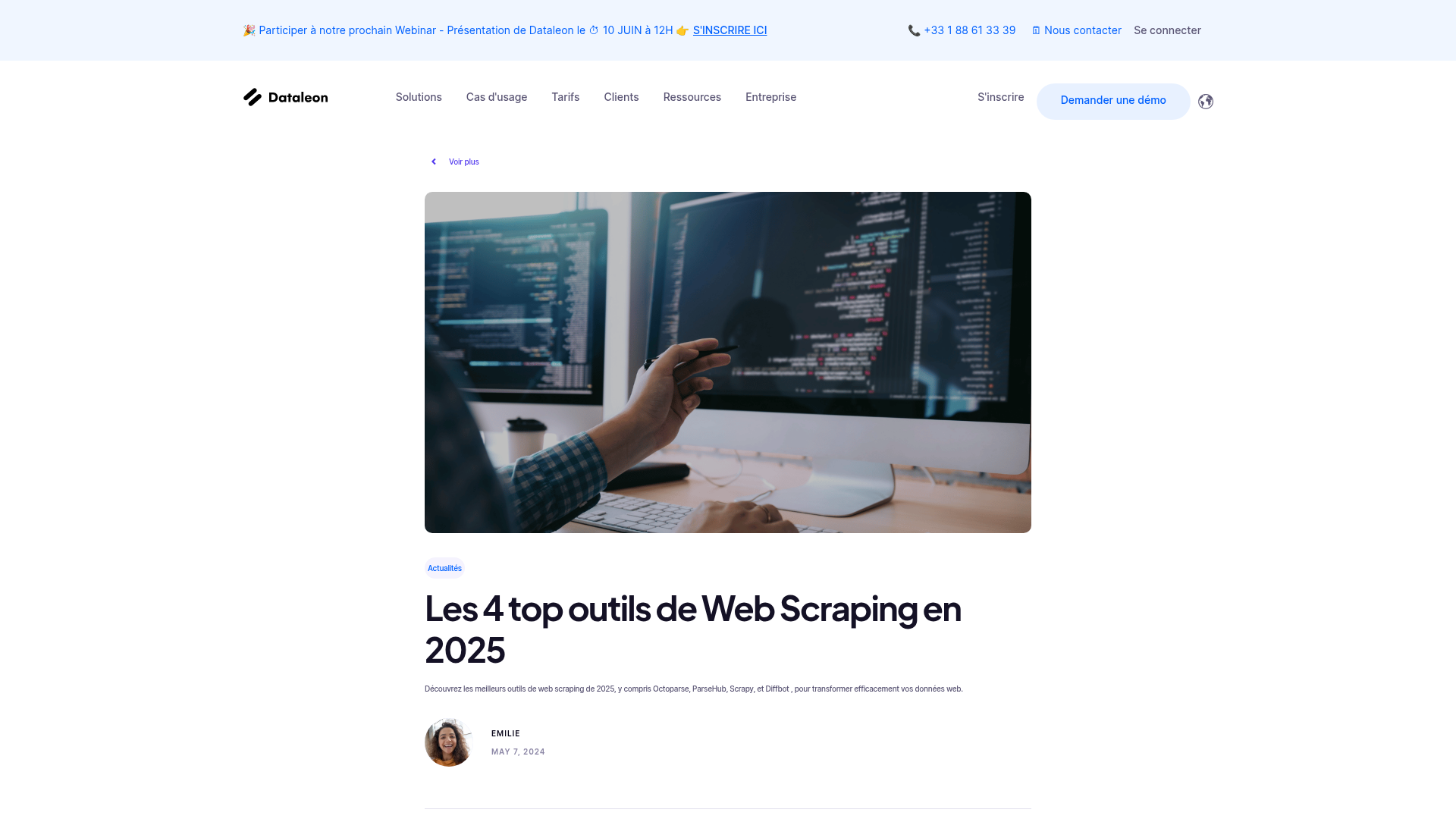 Web scraping tools