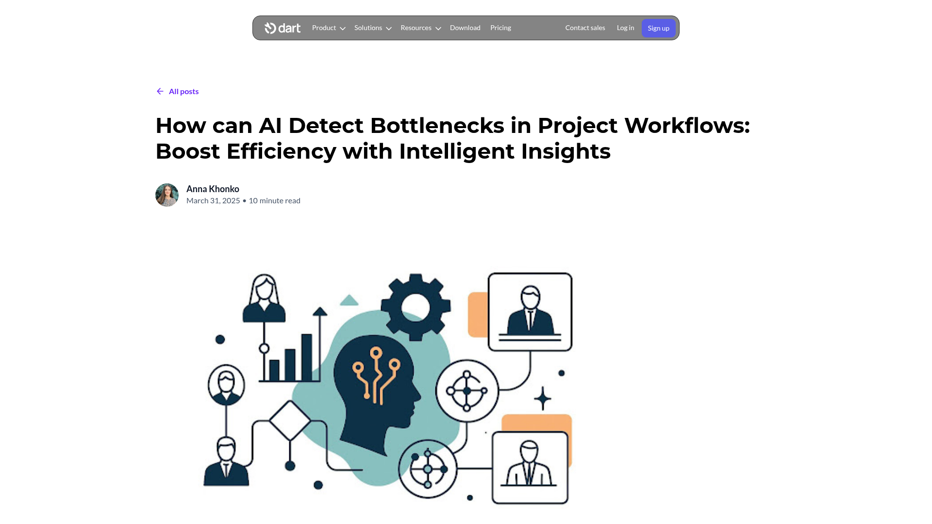 AI analyzing workflow bottlenecks