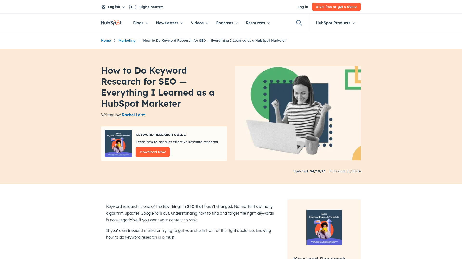 keyword research process