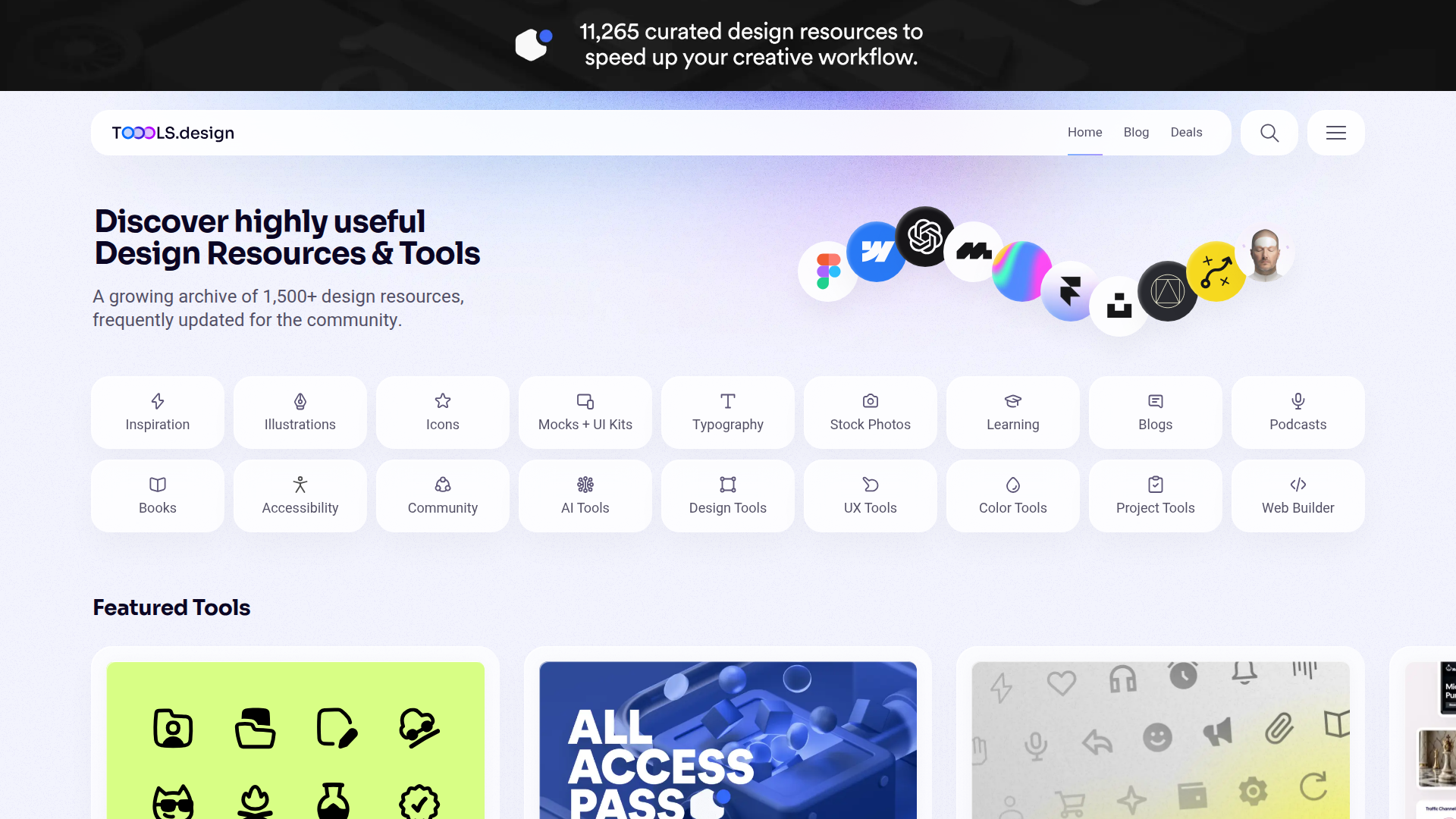 Tools Design Homepage