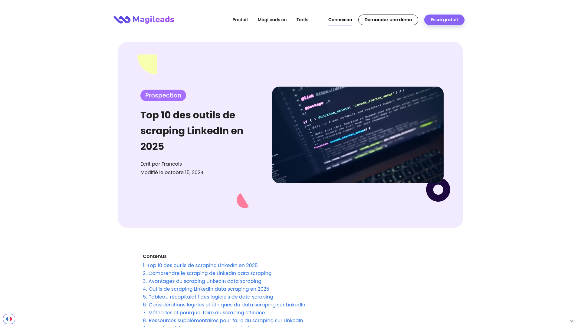 Comparaison des outils de scraping LinkedIn