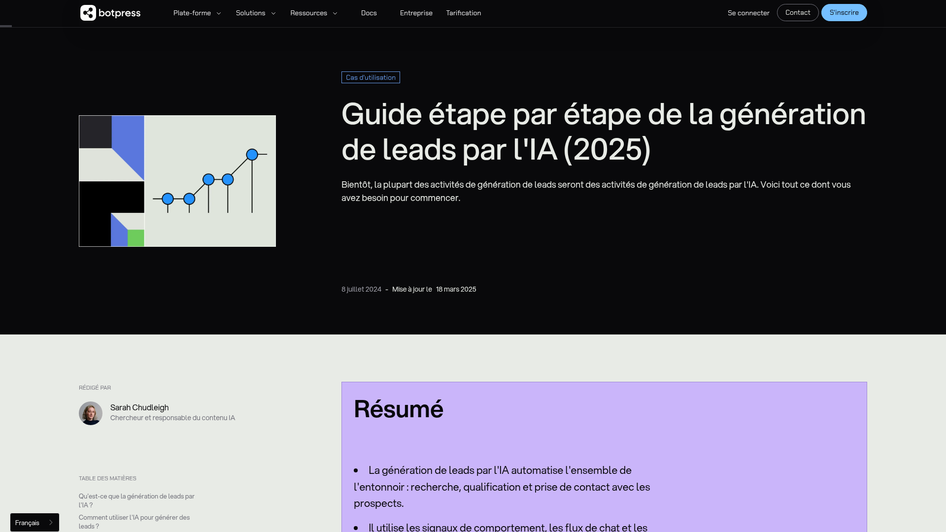 Automatisation par IA pour la génération de leads