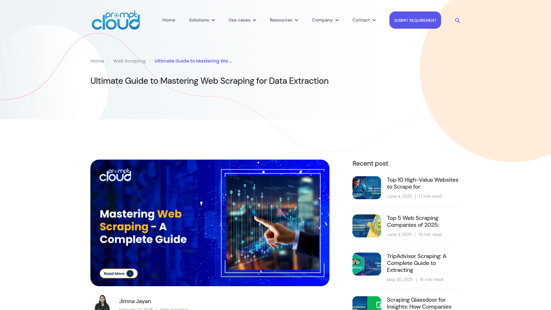 guide to web scraping