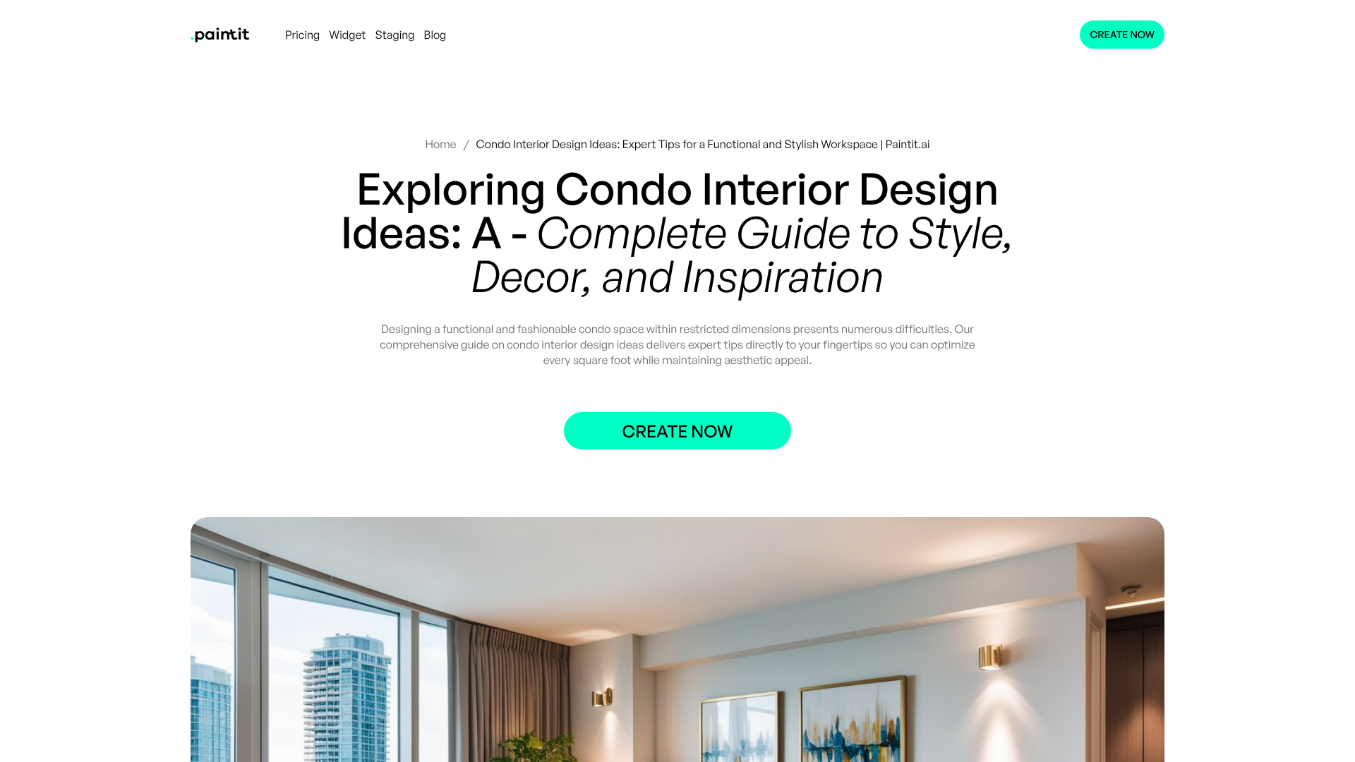 Modern condo interior design inspiration