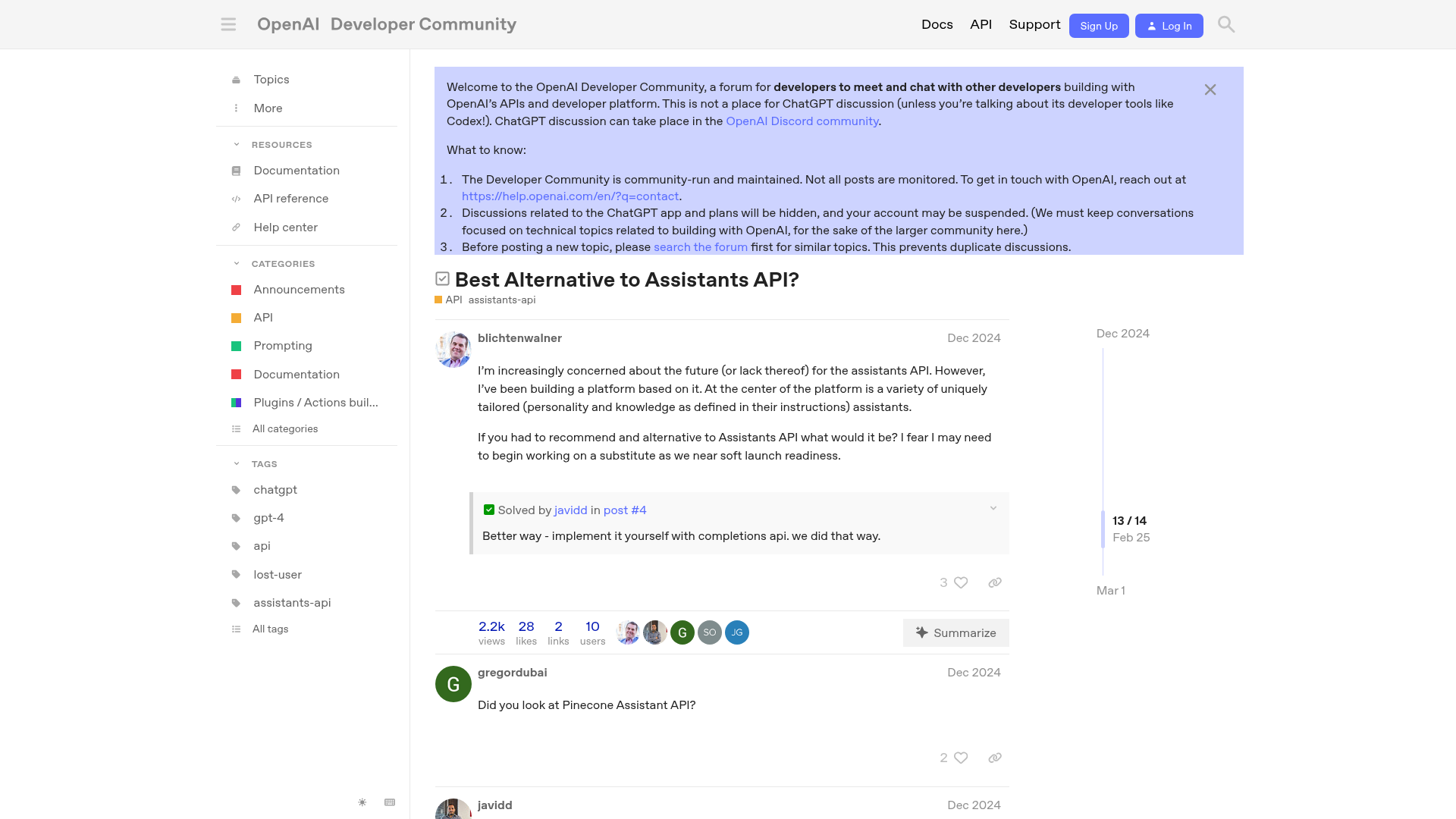 OpenAI alternatives discussion thread