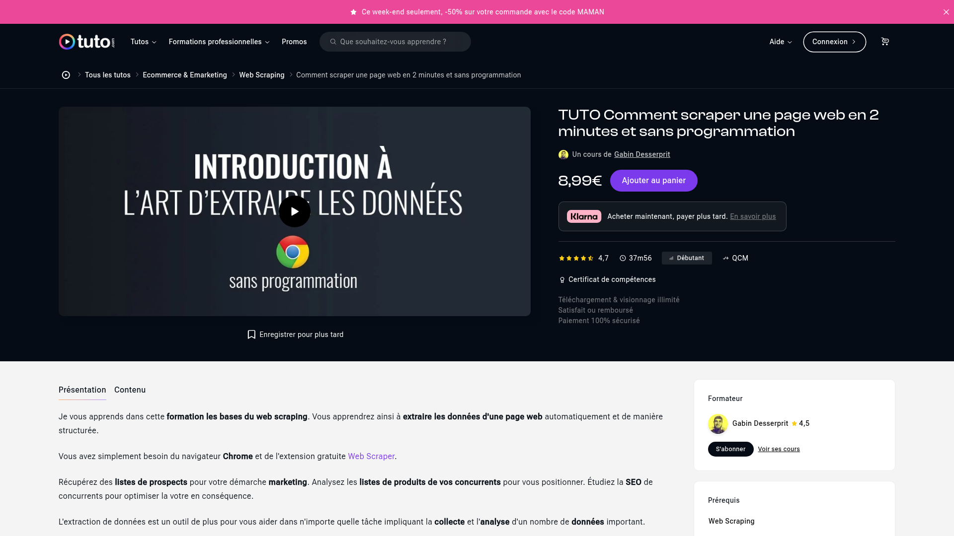 tuto web scraping