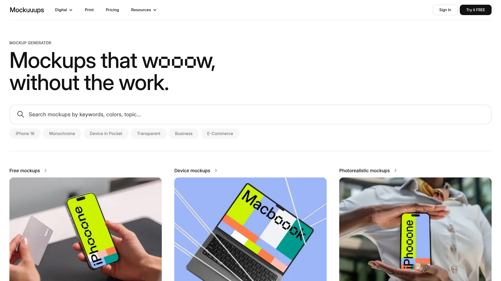 Mockuuups Studio website screenshot