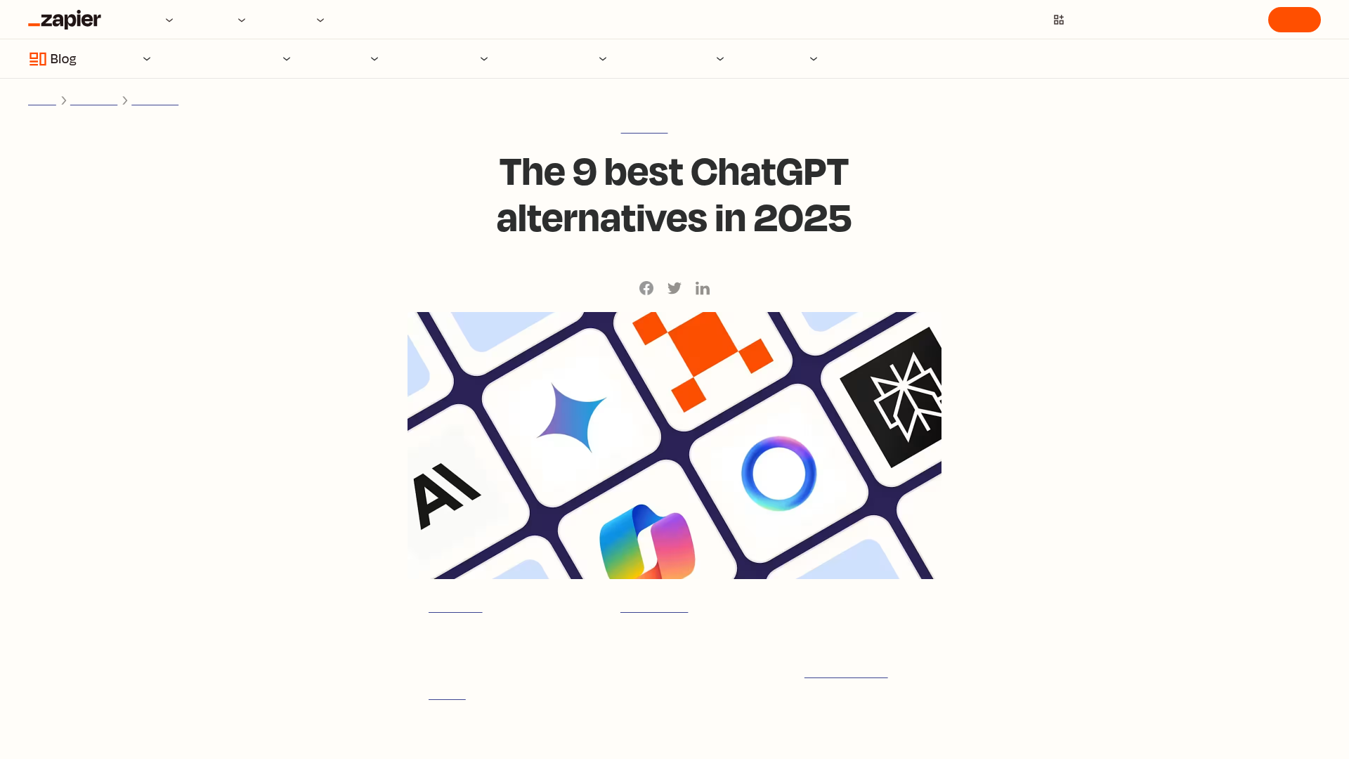 Comparison of ChatGPT alternatives for business