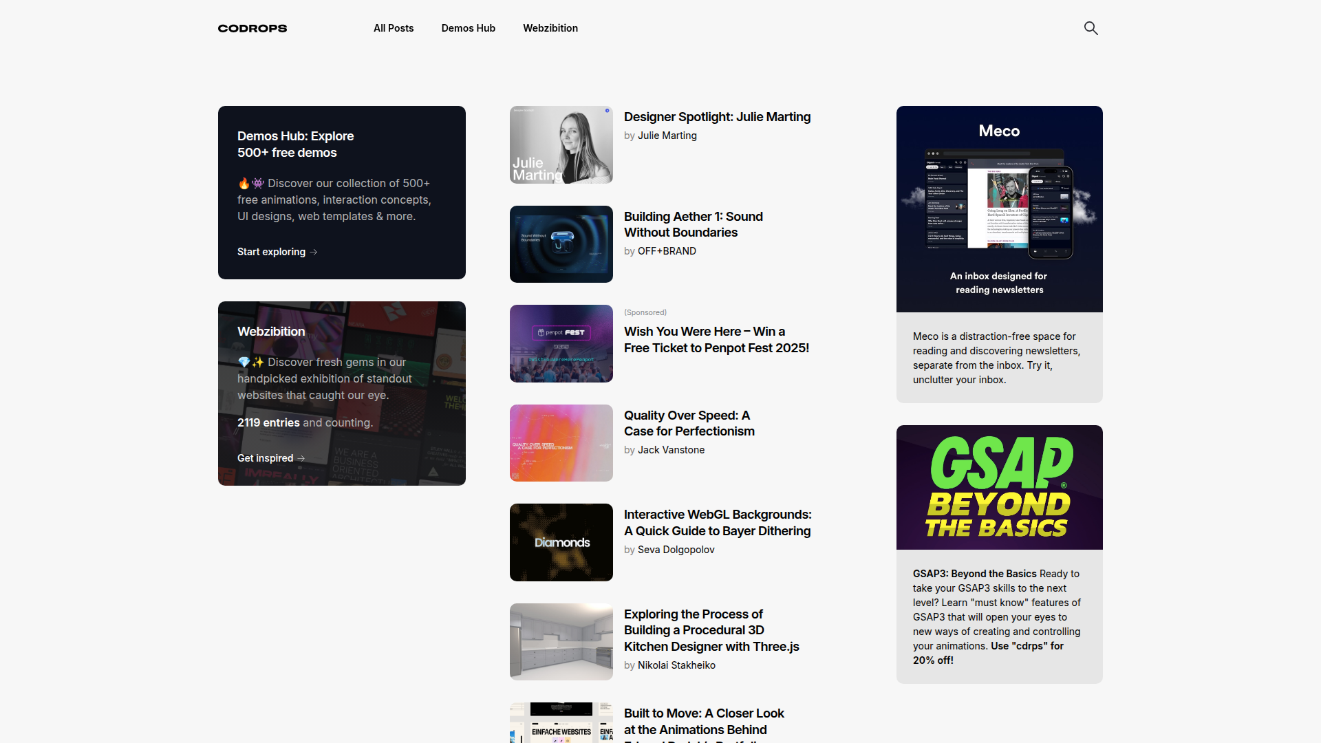 Codrops Homepage