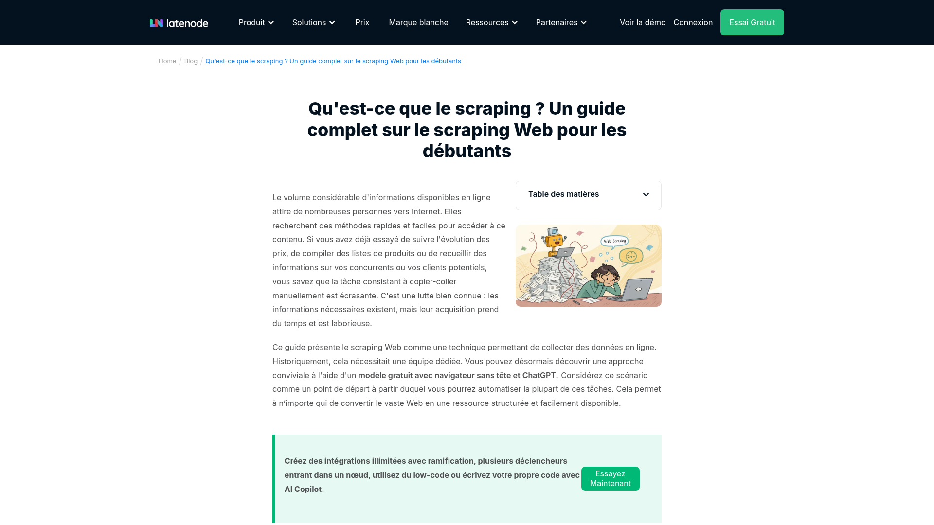 guides complets sur le web scraping