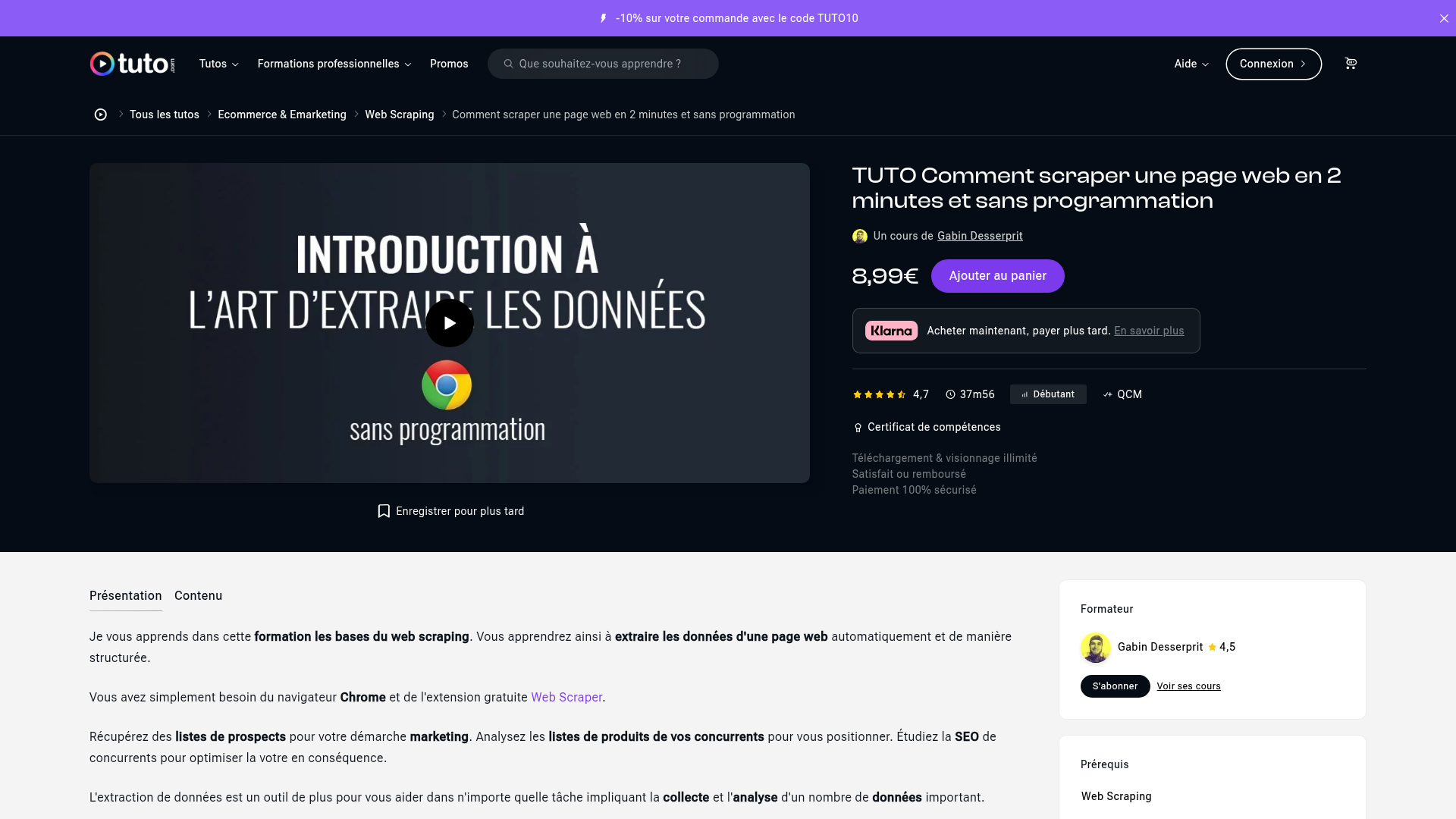web scraper