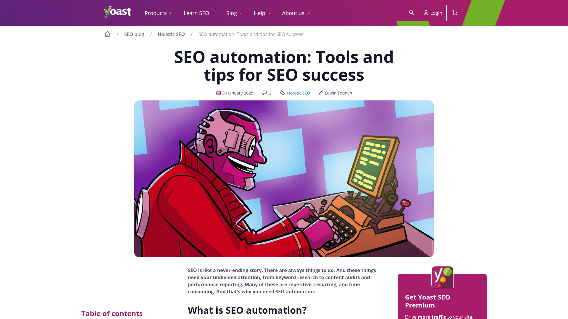 Technical SEO audit