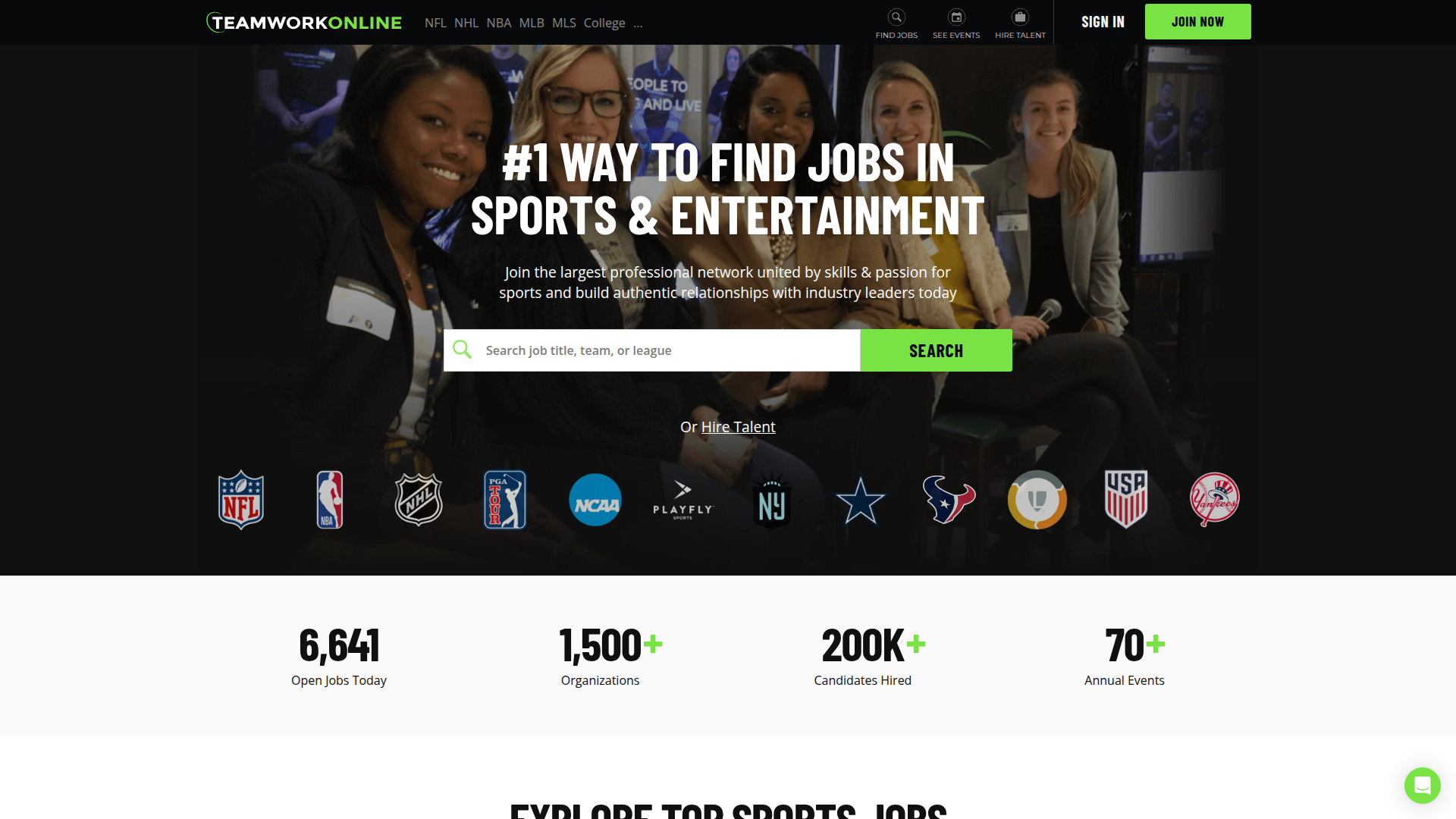 TeamWork Online website screenshot
