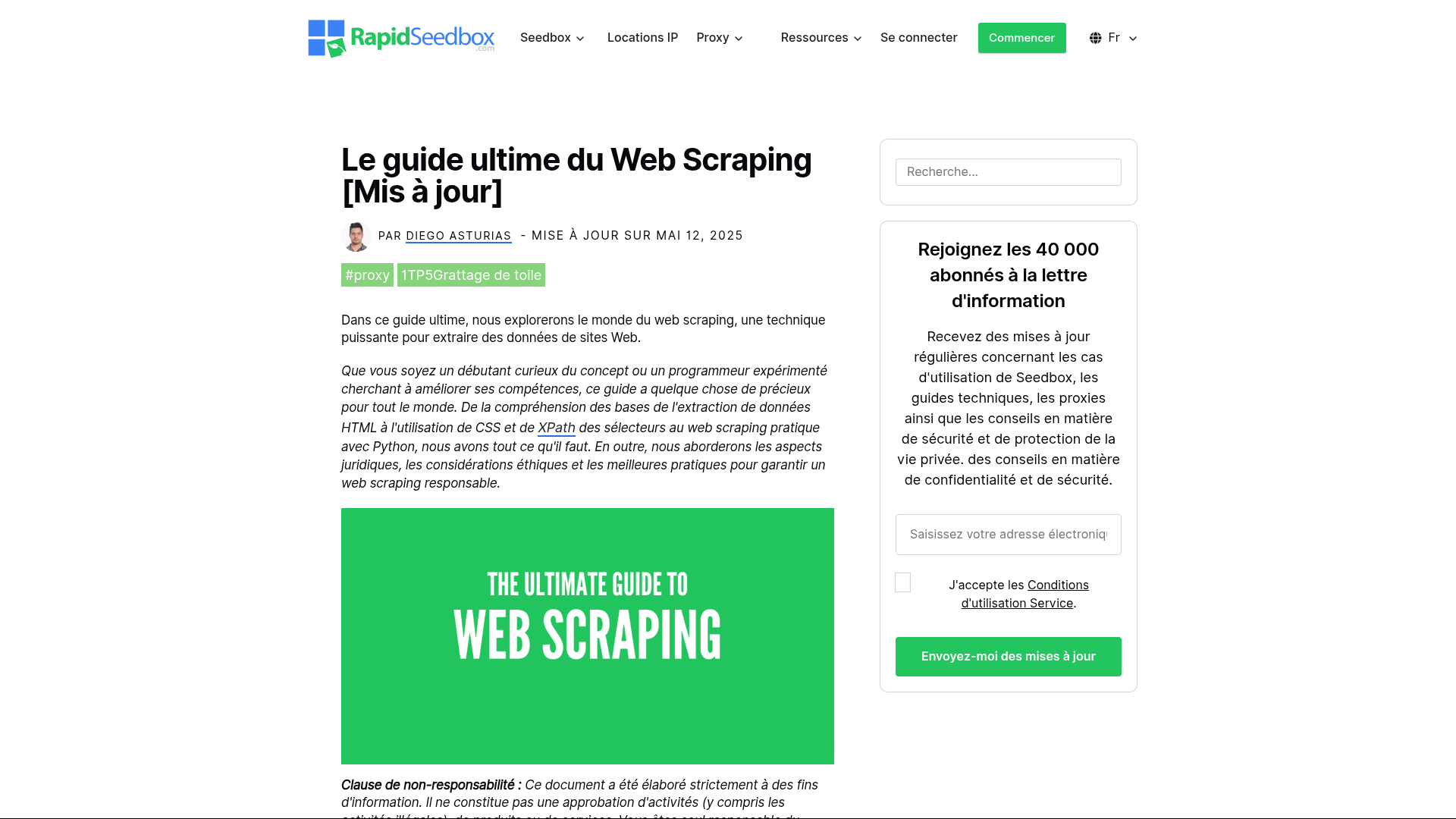 web scraping python