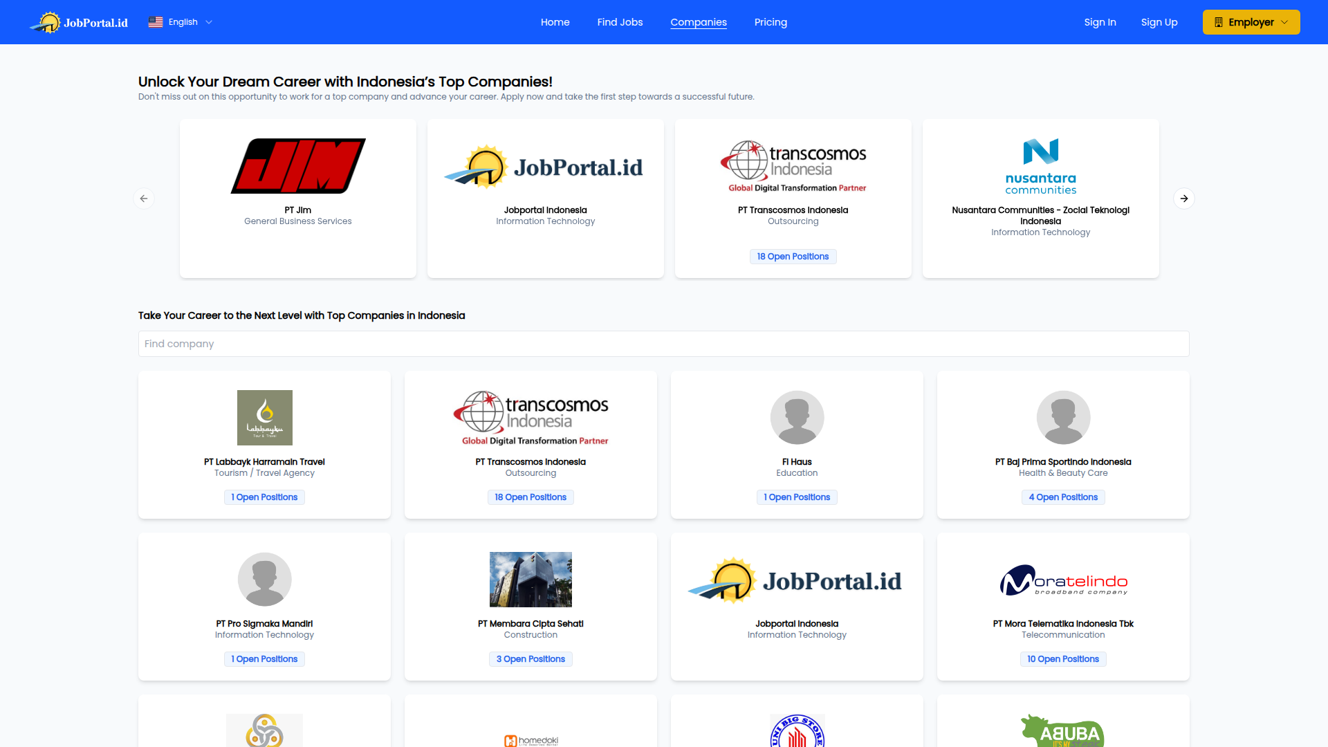 jobportal.id website screenshot