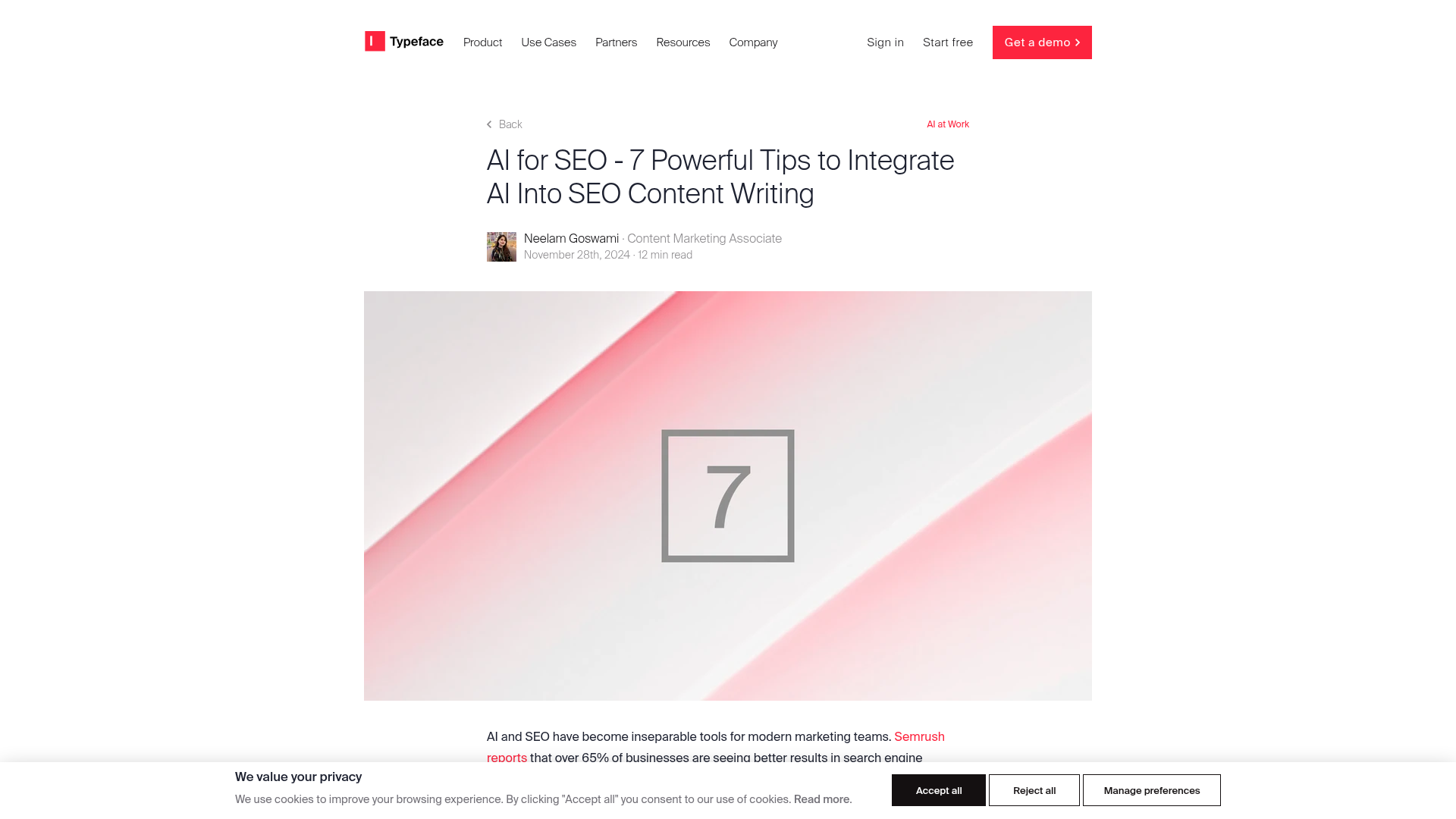 AI for SEO content writing