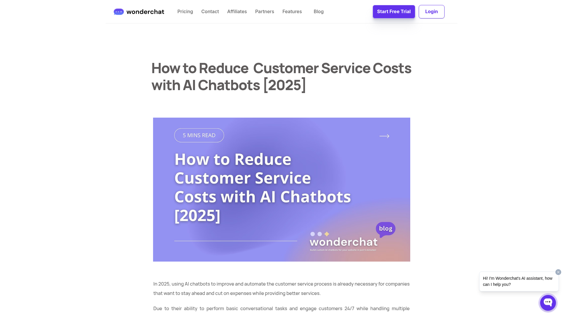 Cost reduction with AI chatbots